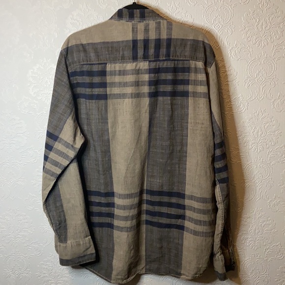 INC International Concepts plaid button up shirt - Picture 5 of 5